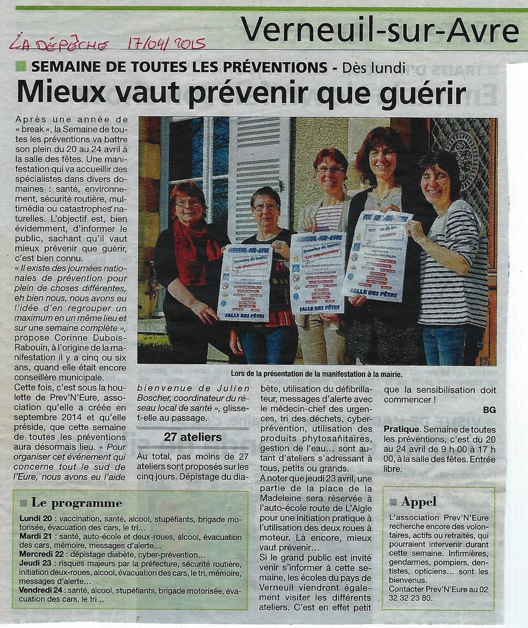 La Dépêche 17/04/2015