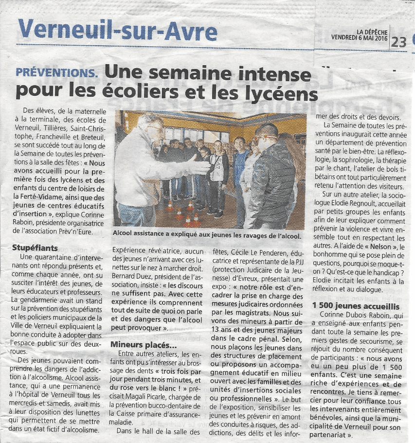 La Dépêche 06/05/2016